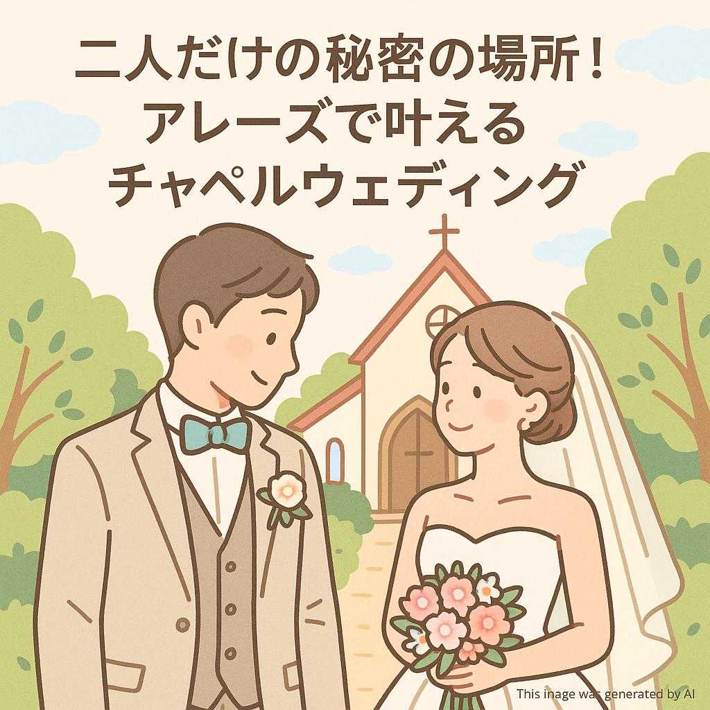二人だけの秘密の場所！アレーズで叶えるチャペルウェディング