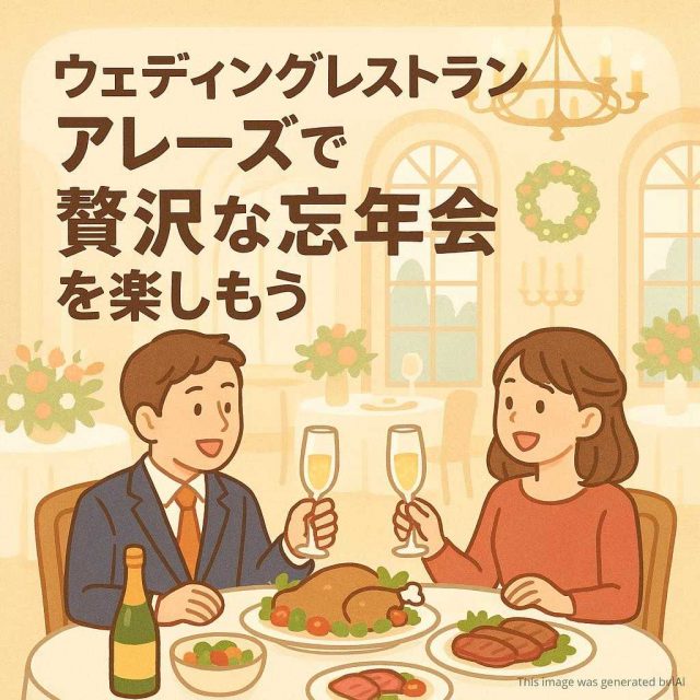 ウェディングレストランアレーズで贅沢な忘年会を楽しもう