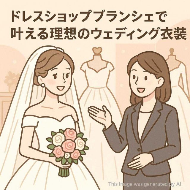 ドレスショップブランシェで叶える理想のウェディング衣装