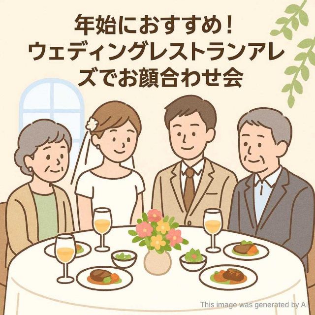年始におすすめ！ウェディングレストランアレーズでお顔合わせ会