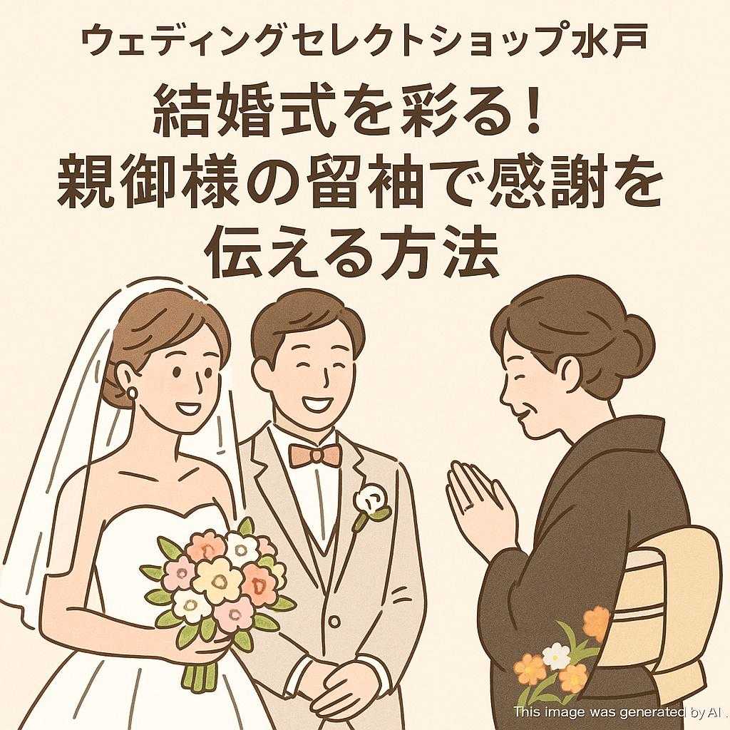 ウェディングセレクトショップ水戸結婚式を彩る！親御様の留袖で感謝を伝える方法
