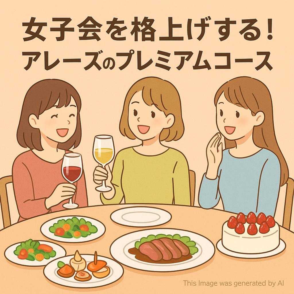 女子会を格上げする！アレーズのプレミアムコース
