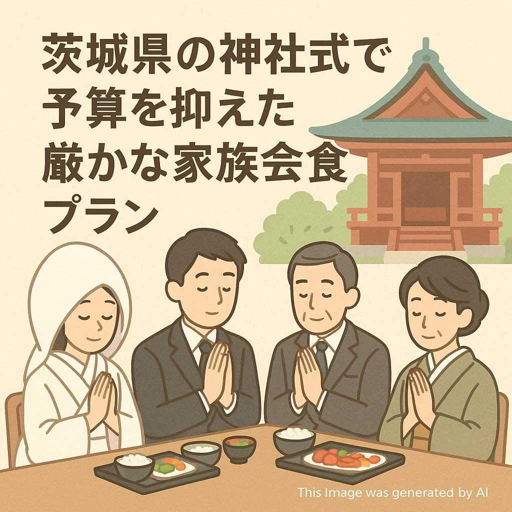 茨城県の神社式で予算を抑えた厳かな家族会食プラン