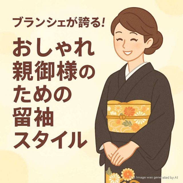 ブランシェが誇る！おしゃれ親御様のための留袖スタイル