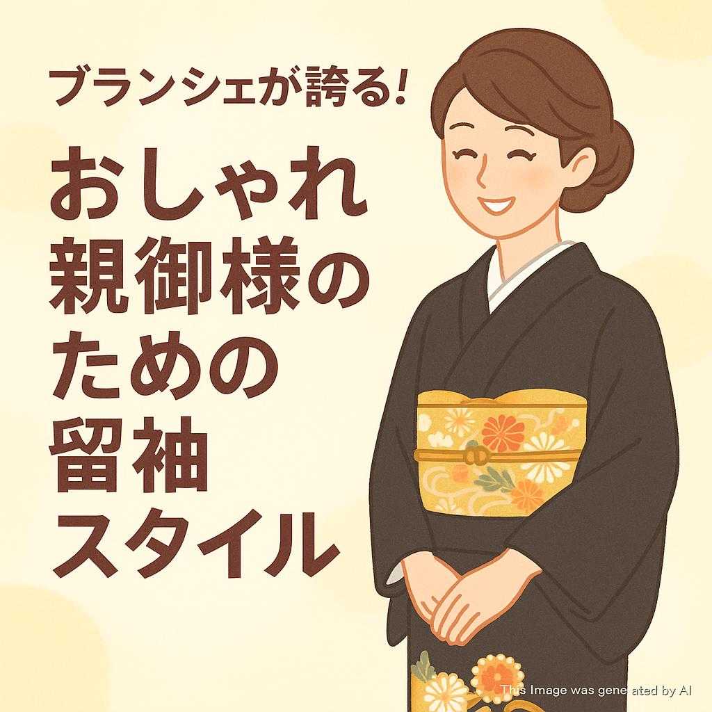 ブランシェが誇る！おしゃれ親御様のための留袖スタイル