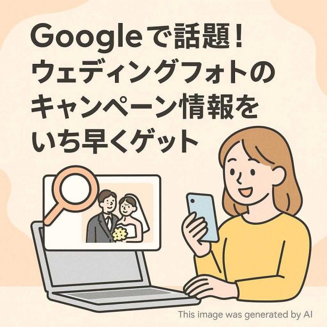 Googleで話題！ウェディングフォトのキャンペーン情報をいち早くゲット