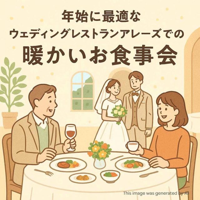 年始に最適な ウェディングレストランアレーズでの暖かいお食事会