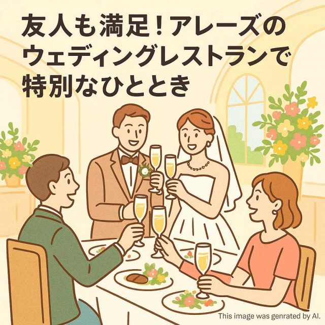 友人も満足！アレーズのウェディングレストランで特別なひととき