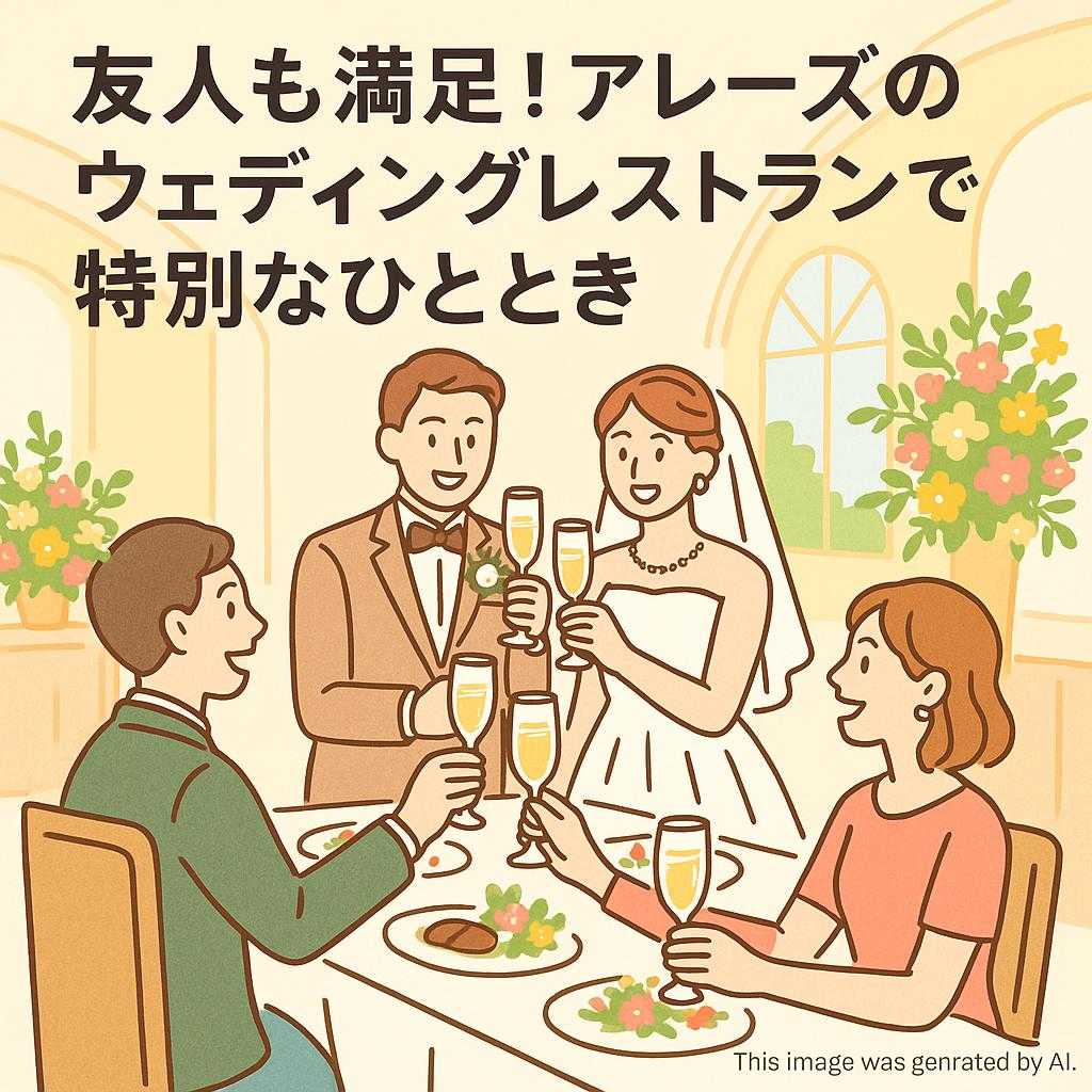 友人も満足！アレーズのウェディングレストランで特別なひととき