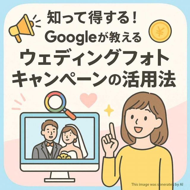知って得する！Googleが教えるウェディングフォトキャンペーンの活用法