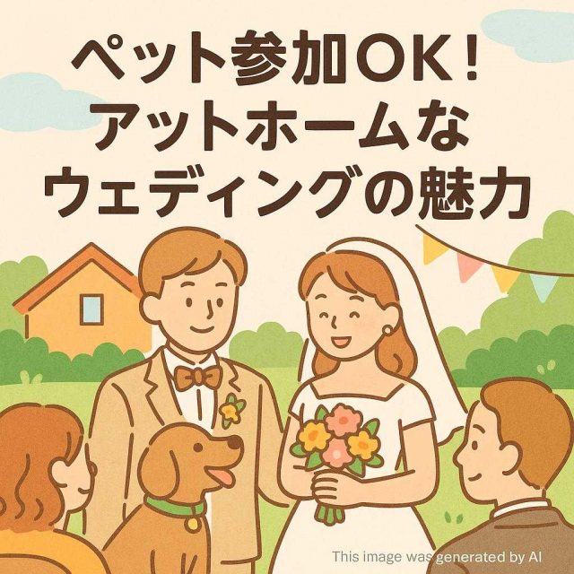ペット参加OK！アットホームなウェディングの魅力