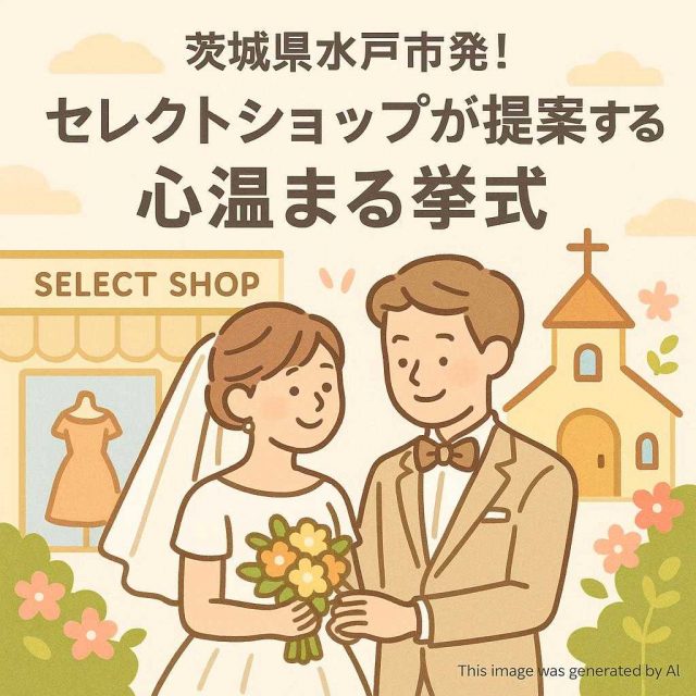 茨城県水戸市発! セレクトショップが提案する心温まる挙式