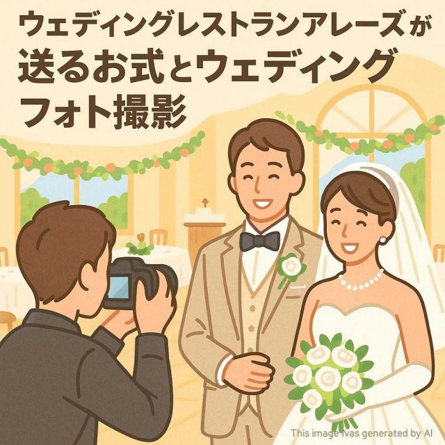 ウェディングレストランアレーズが送るお式とウェディングフォト撮影