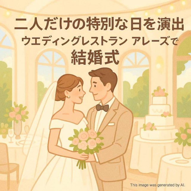 二人だけの特別な日を演出！ウエディングレストランアレーズでの結婚式