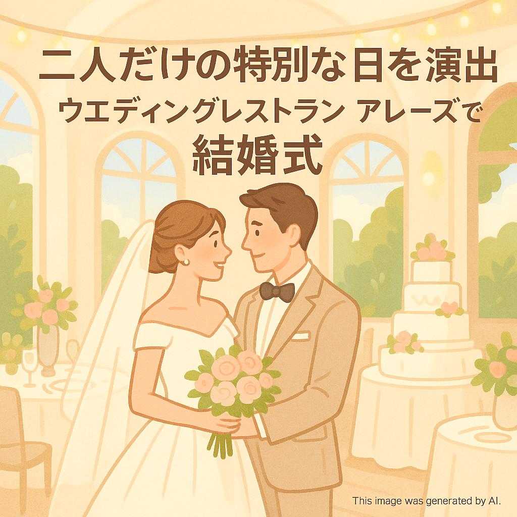二人だけの特別な日を演出！ウエディングレストランアレーズでの結婚式