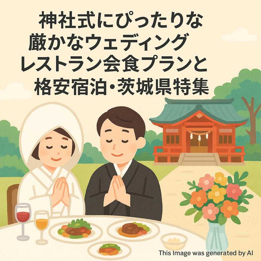 神社式にぴったりな厳かなウェディングレストラン会食プランと格安宿泊・茨城県特集