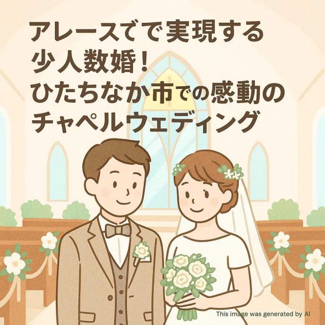 アレーズで実現する少人数婚！ひたちなか市での感動のチャペルウェディング