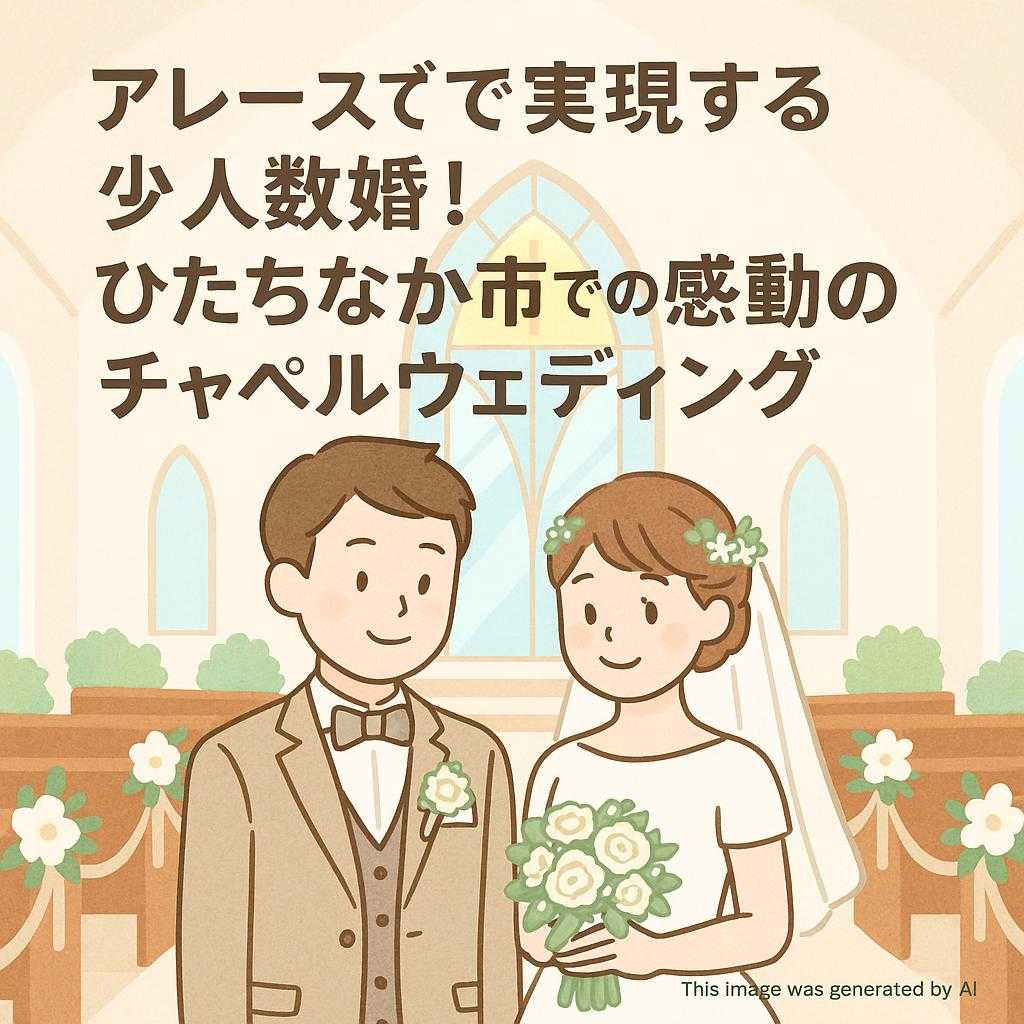 アレーズで実現する少人数婚！ひたちなか市での感動のチャペルウェディング