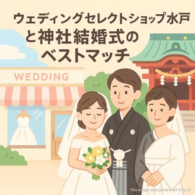 ウェディングセレクトショップ水戸と神社結婚式のベストマッチ