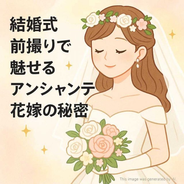 結婚式前撮りで魅せるアンシャンテ花嫁の秘密