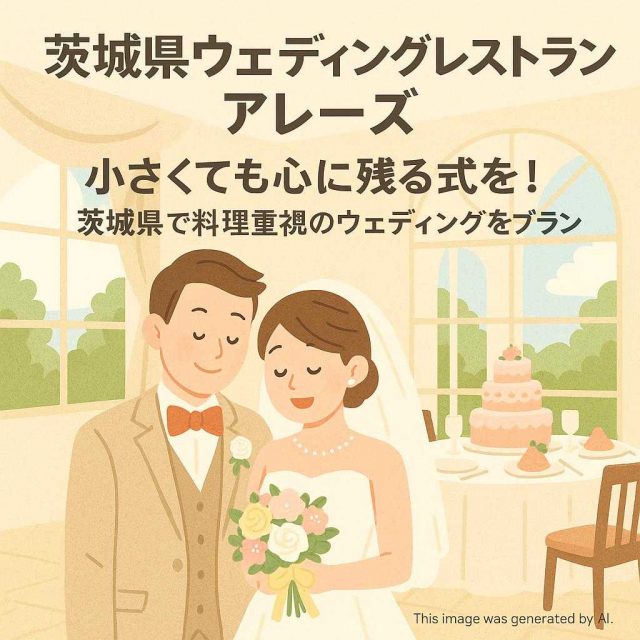 茨城県ウェディングレストランアレーズ 小さくても心に残る式を！茨城県で料理重視のウェディングをプラン