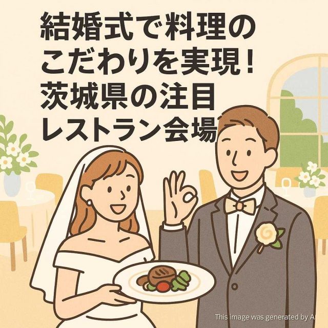 結婚式で料理のこだわりを実現！茨城県の注目レストラン会場