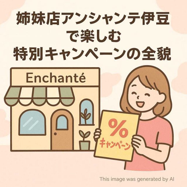 姉妹店アンシャンテ伊豆で楽しむ特別キャンペーンの全貌