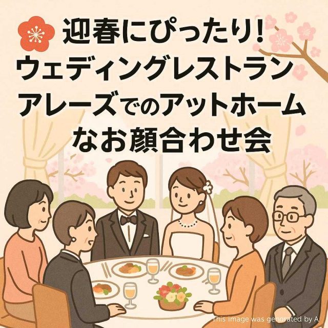 迎春にぴったり！ウェディングレストランアレーズでのアットホームなお顔合わせ会