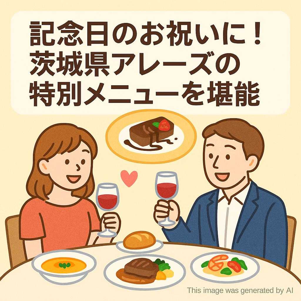 記念日のお祝いに！茨城県アレーズの特別メニューを堪能