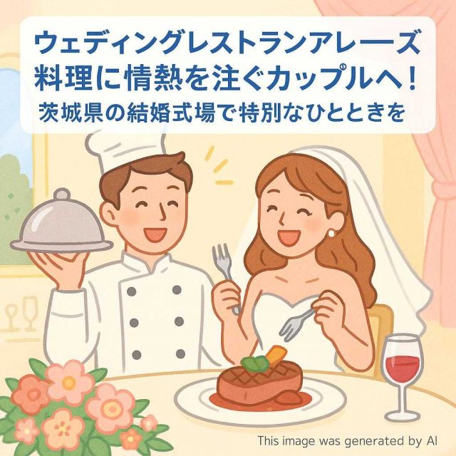 ウェディングレストランアレーズ料理に情熱を注ぐカップルへ！茨城県の結婚式場で特別なひとときを