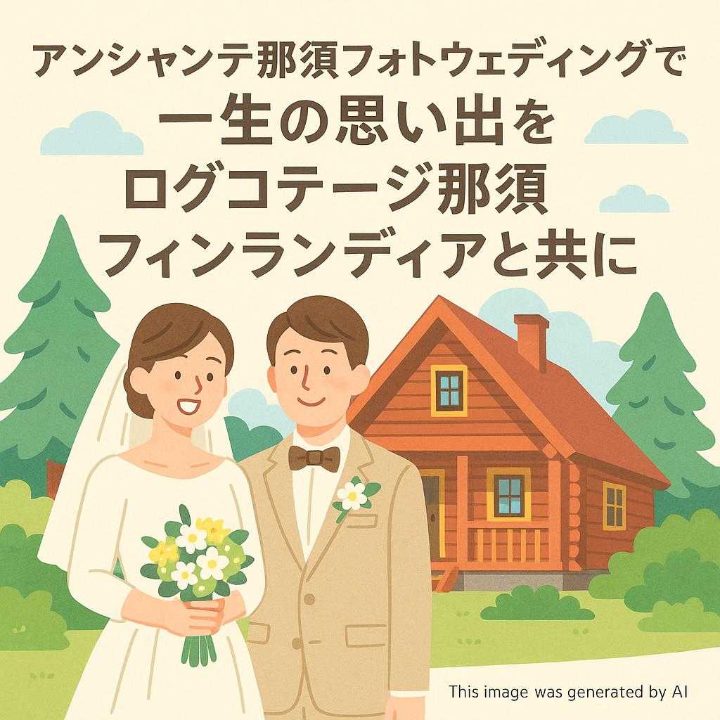 アンシャンテ那須フォトウェディングで一生の思い出をログコテージ那須フィンランディアと共に