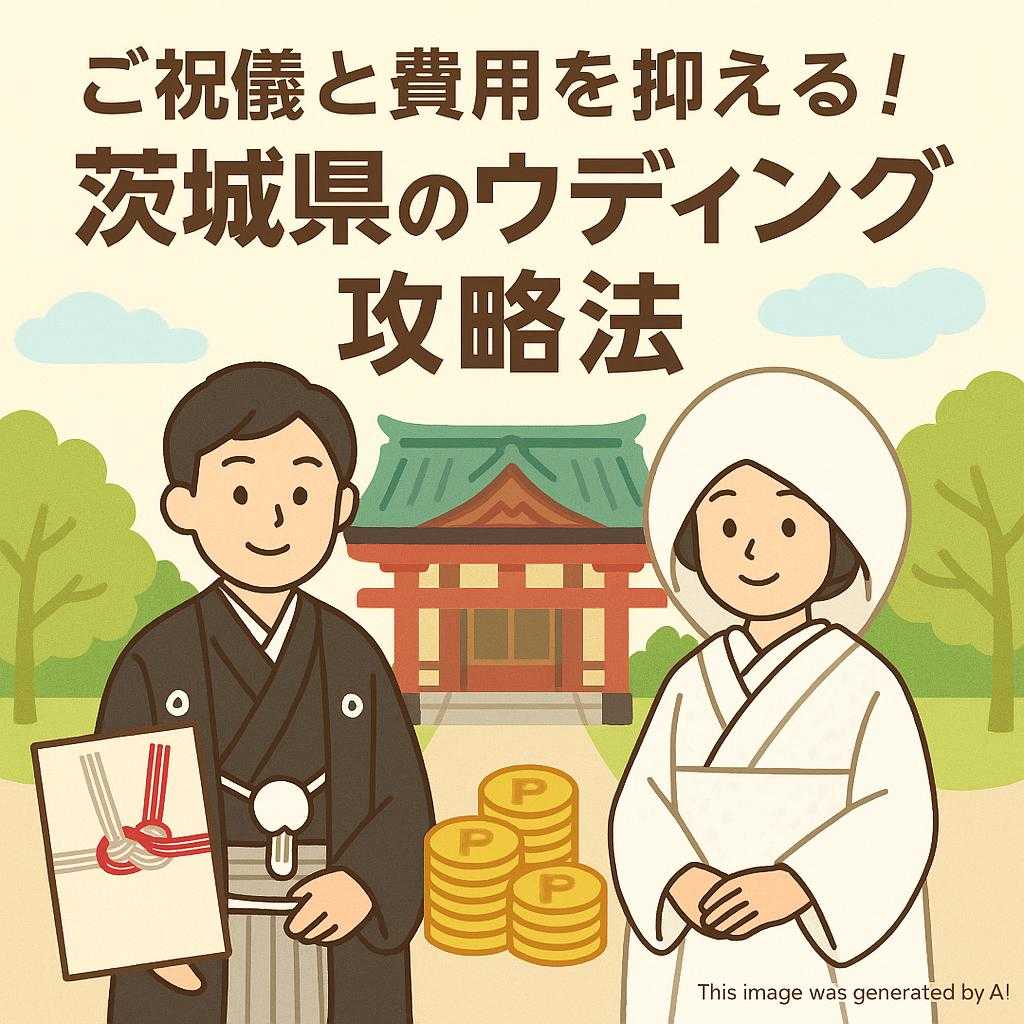 ご祝儀と費用を抑える！茨城県の神社ウェディング攻略法