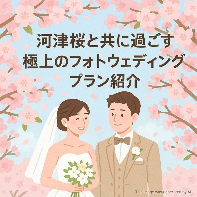 河津桜と共に過ごす極上のフォトウェディングプラン紹介