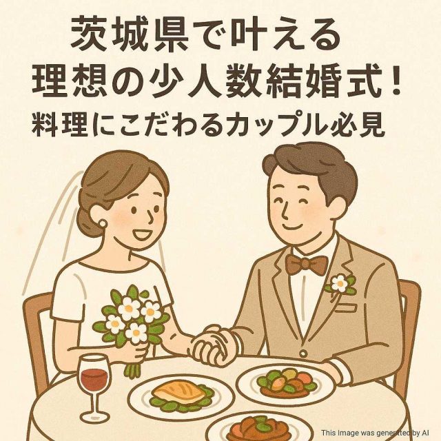 茨城県で叶える理想の少人数結婚式！料理にこだわるカップル必見