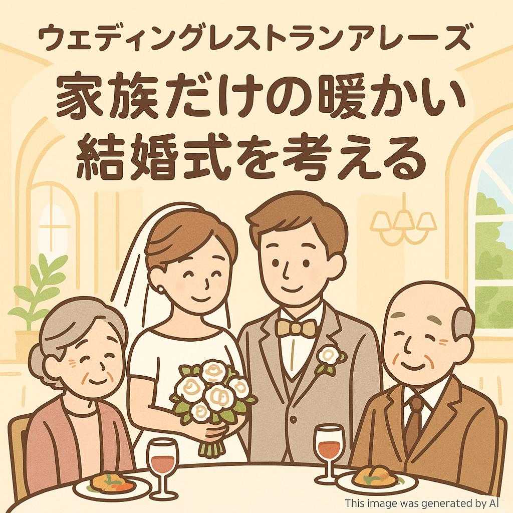 ウェディングレストランアレーズ 家族だけの暖かい結婚式を考える