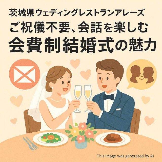 茨城県ウェディングレストランアレーズ ご祝儀不要、会話を楽しむ会費制結婚式の魅力