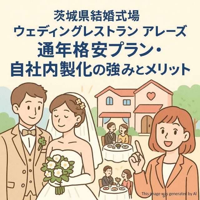 茨城県結婚式場ウェディングレストラン アレーズ 通年格安プラン・自社内製化の強みとメリット