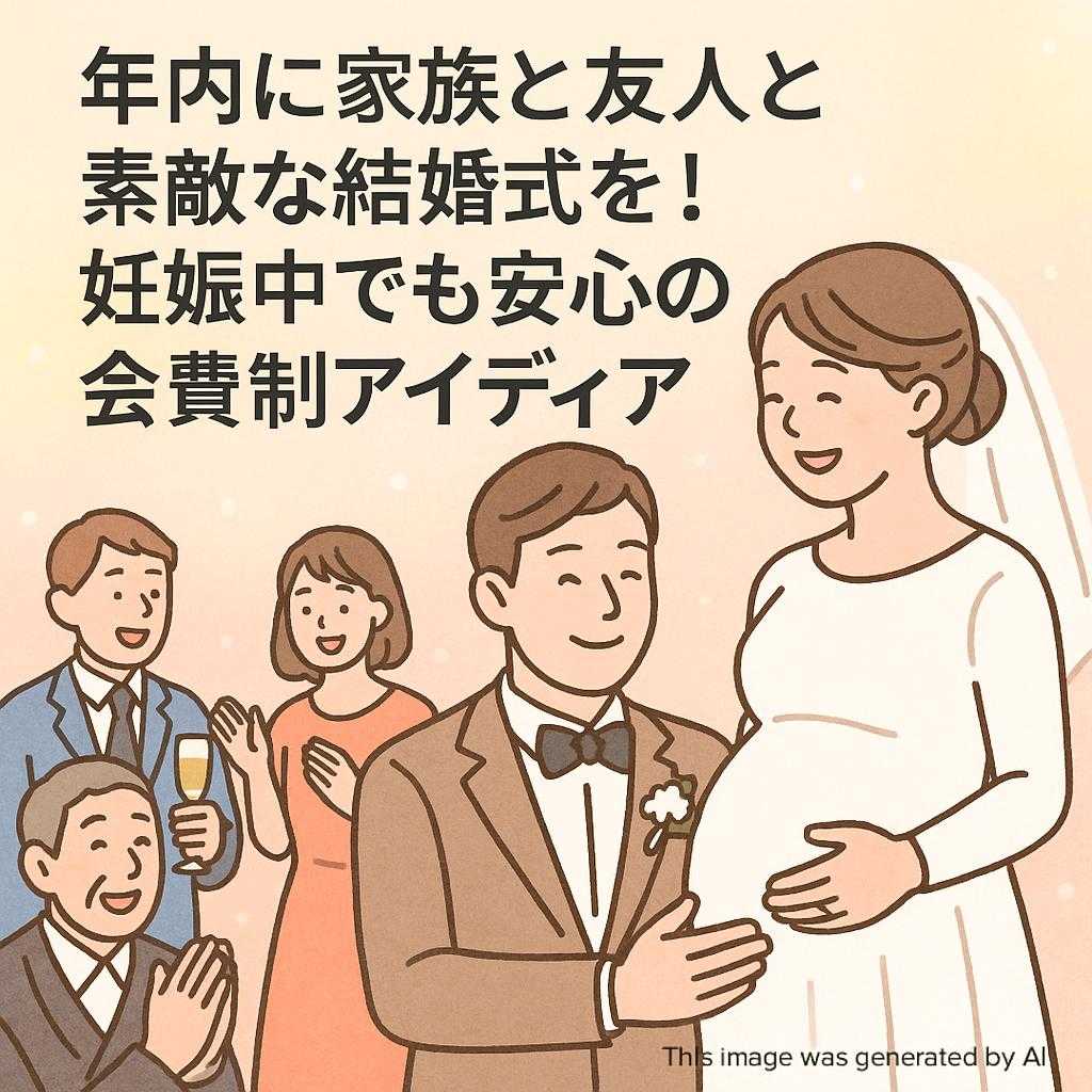 年内に家族と友人と素敵な結婚式を！妊娠中でも安心の会費制アイディア