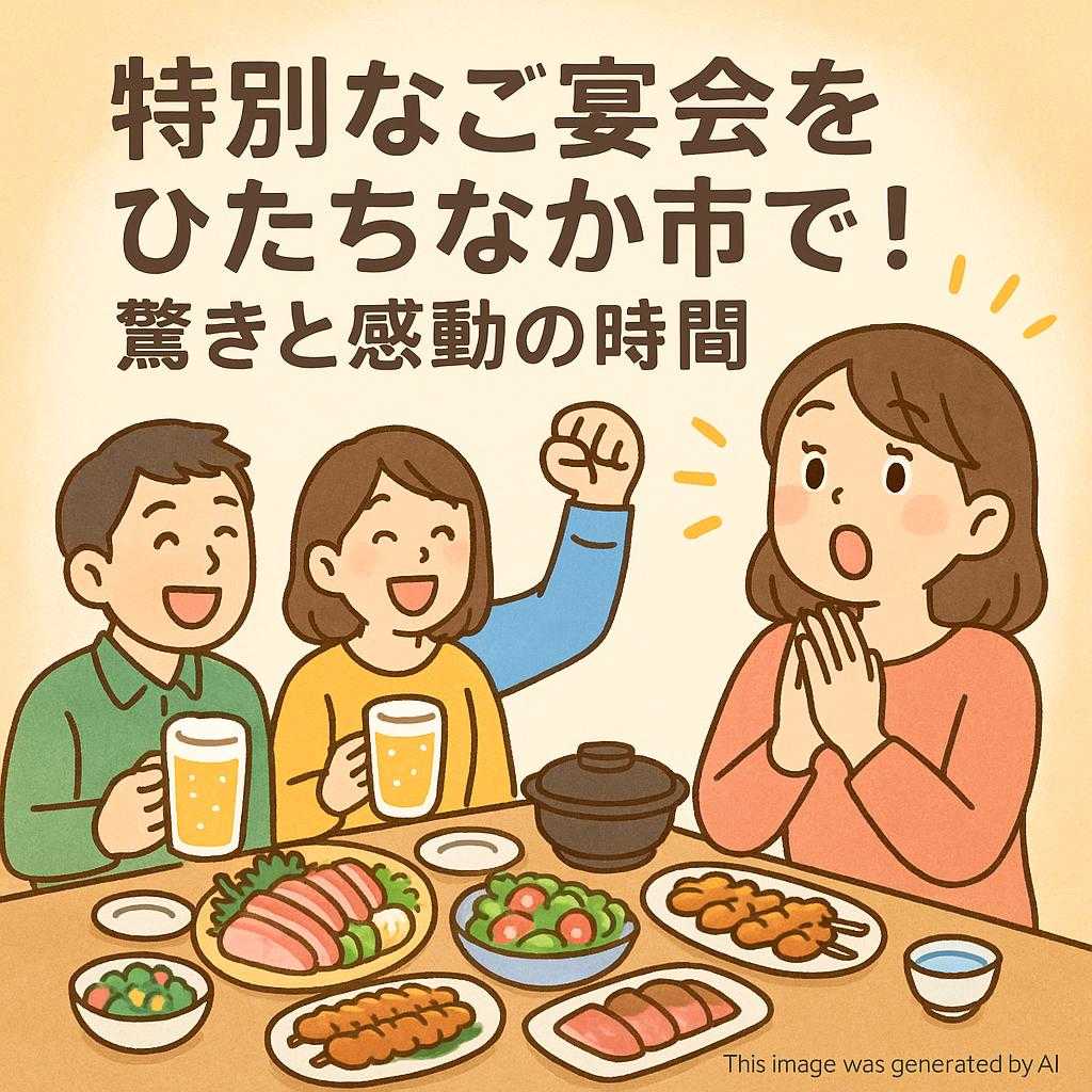 特別なご宴会をひたちなか市で！驚きと感動の時間