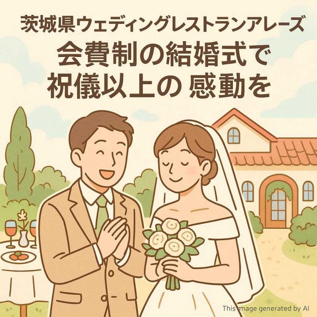 茨城県ウェディングレストランアレーズ 会費制の結婚式で祝儀以上の感動を