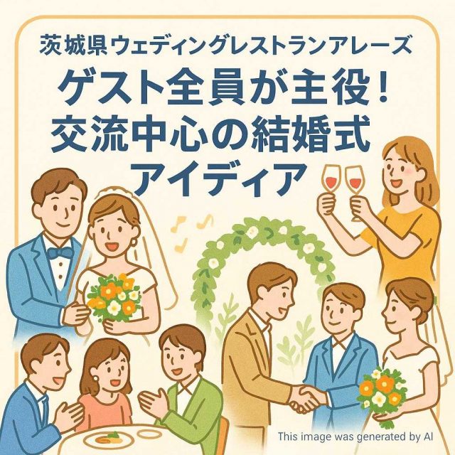 茨城県ウェディングレストランアレーズ ゲスト全員が主役！交流中心の結婚式アイディア