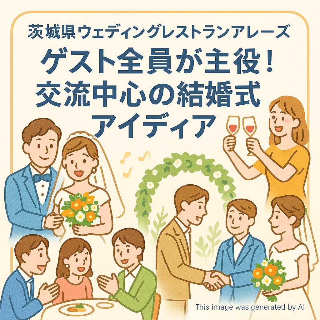 茨城県ウェディングレストランアレーズ ゲスト全員が主役！交流中心の結婚式アイディア