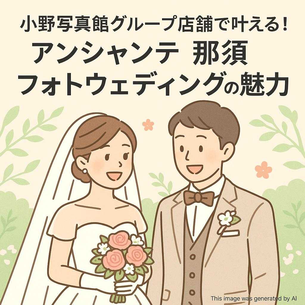 小野写真館グループ店舗で叶える！アンシャンテ那須フォトウェディングの魅力