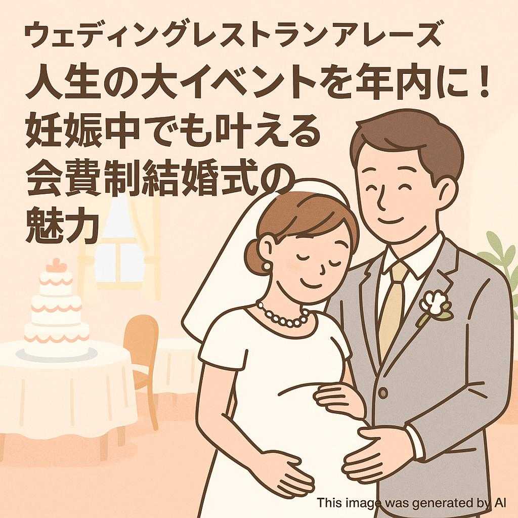 ウェディングレストランアレーズ 人生の大イベントを年内に！妊娠中でも叶える会費制結婚式の魅力