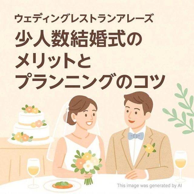 ウェディングレストランアレーズ少人数結婚式のメリットとプランニングのコツ