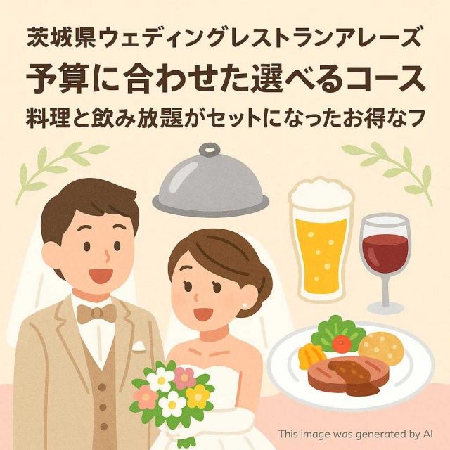 茨城県ウェディングレストランアレーズ 予算に合わせた選べるコース: 料理と飲み放題がセットになったお得なプラン