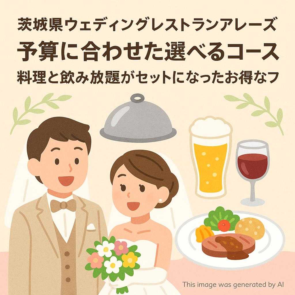 茨城県ウェディングレストランアレーズ 予算に合わせた選べるコース: 料理と飲み放題がセットになったお得なプラン
