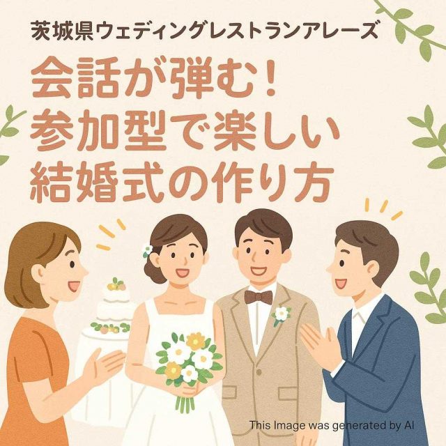 茨城県ウェディングレストランアレーズ 会話が弾む！参加型で楽しい結婚式の作り方