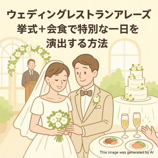 ウェディングレストランアレーズ 挙式＋会食で特別な一日を演出する方法