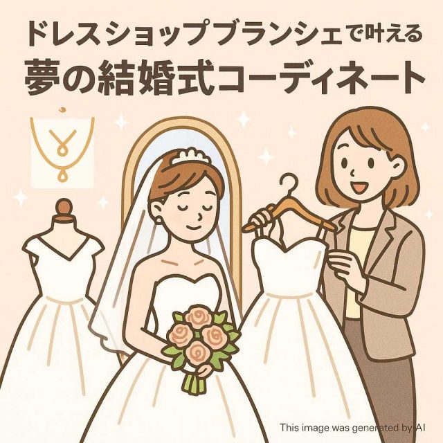 ドレスショップブランシェで叶える夢の結婚式コーディネート